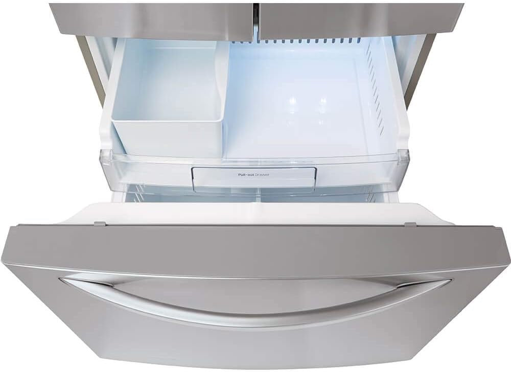 LG LFDS22520S French Door Refrigerator | Bottom Freezer with Water Dispenser (Stainless Steel)