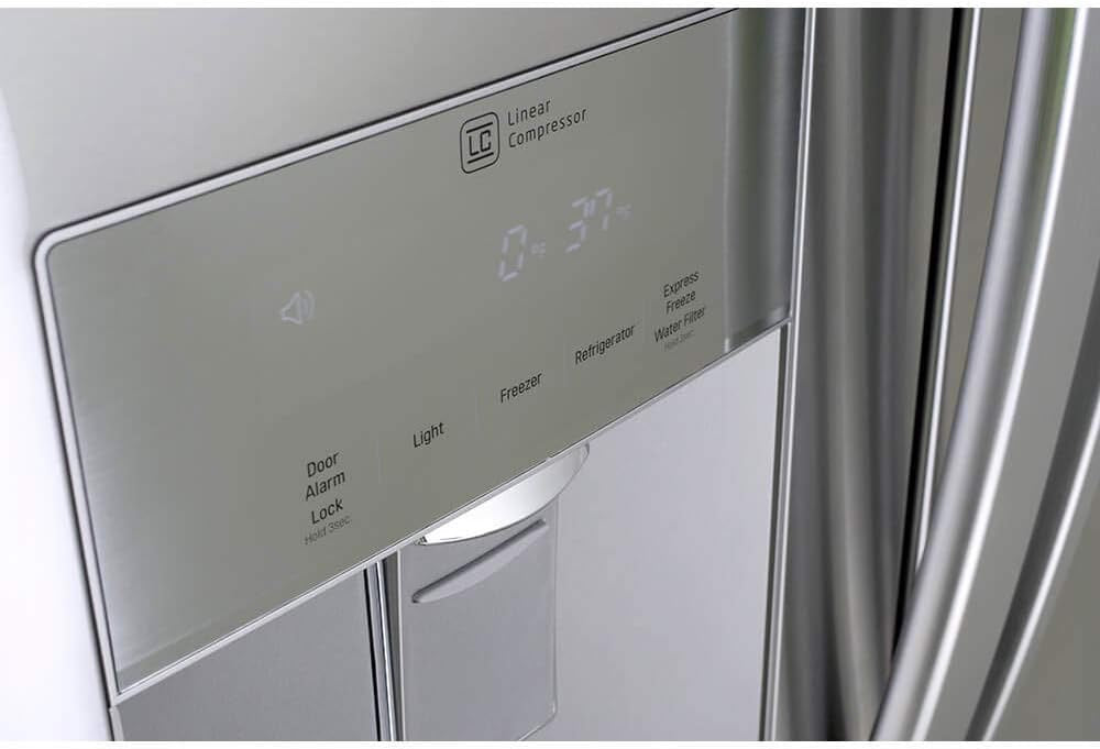 LG LFDS22520S French Door Refrigerator | Bottom Freezer with Water Dispenser (Stainless Steel)