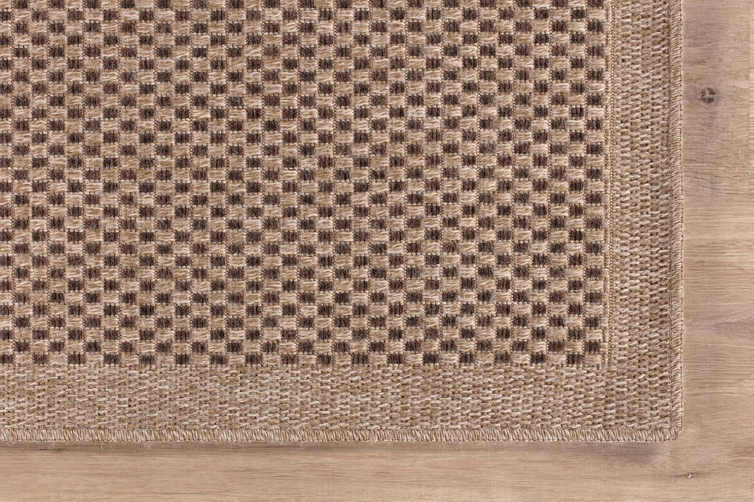 CAMILSON Easy Jute Area Rug 9x12 | Natural Fiber Boho Woven Indoor Outdoor Rug
