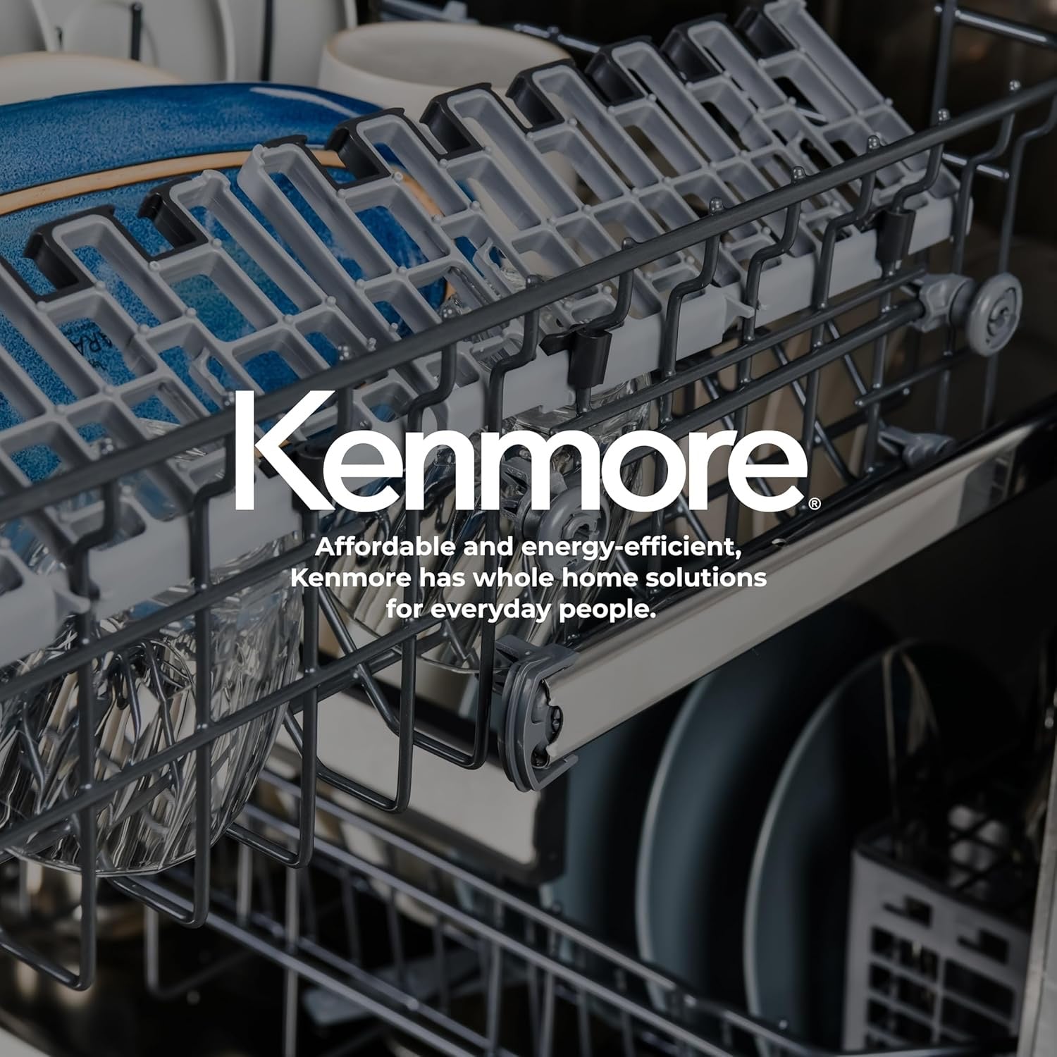 Kenmore 24″ Built-In Dishwasher | UltraWash & SmartWash with Sanitize Rinse (Black)