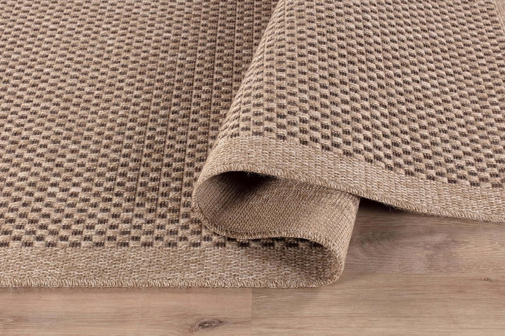 CAMILSON Easy Jute Area Rug 9x12 | Natural Fiber Boho Woven Indoor Outdoor Rug