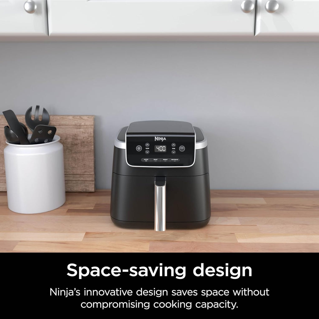 Ninja Air Fryer 5QT 4 in 1 AF141 Air Fry Roast Reheat Dehydrate 400F Nonstick Basket Easy Clean