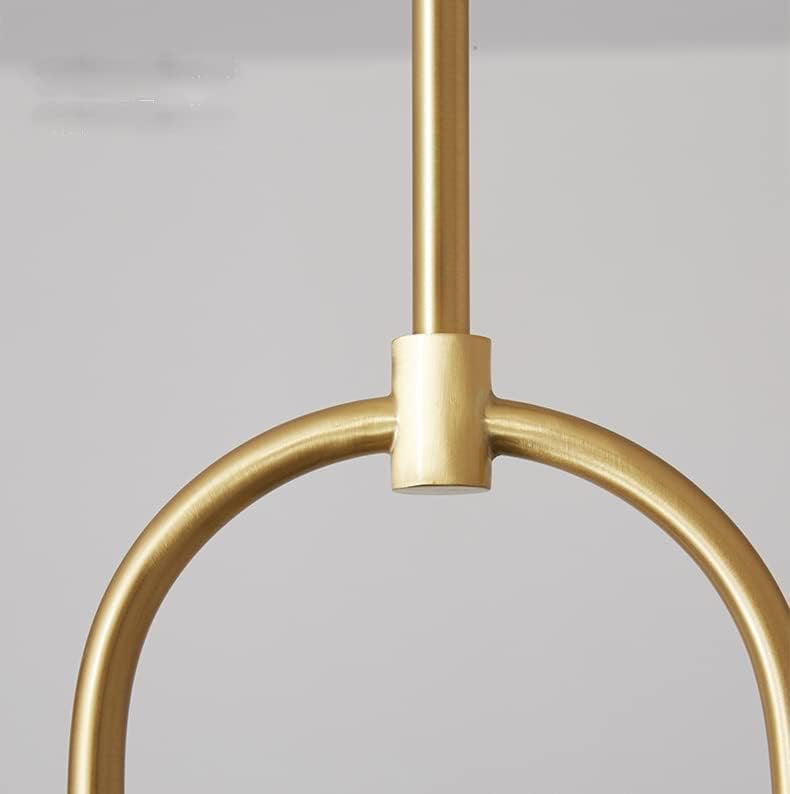 Linear Gold Globe Chandelier – Frosted Glass Pendant Light for Kitchen Island & Dining Room