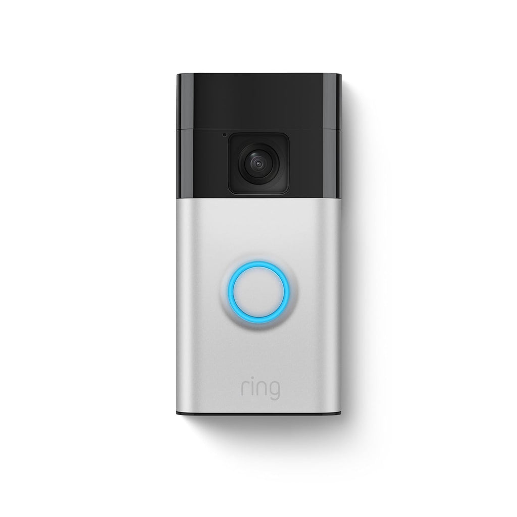 Ring Battery Doorbell | Smart Wi-Fi Video Doorbell with Head-to-Toe HD Video (Satin Nickel)