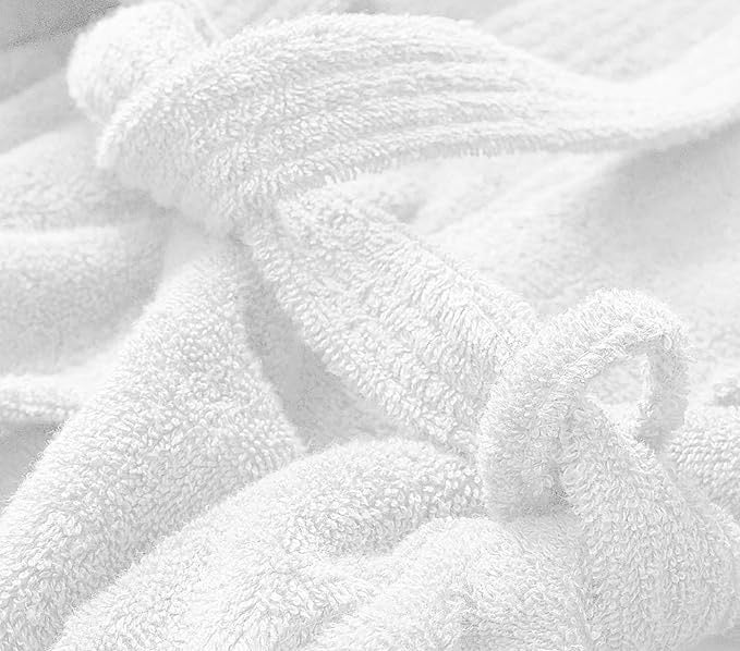100% Cotton Shawl Collar Bathrobe | Terry Cloth Spa & Hotel Luxury Robe