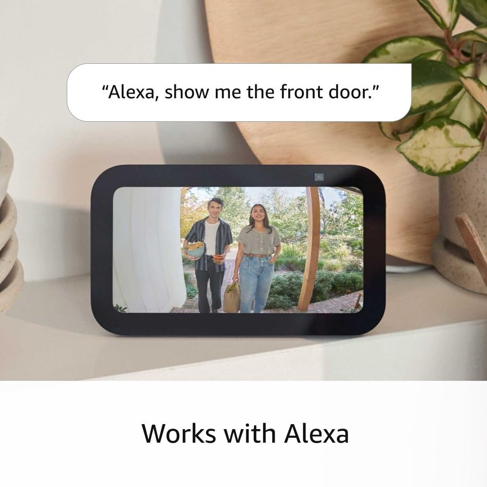 Ring Battery Doorbell | Smart Wi-Fi Video Doorbell with Head-to-Toe HD Video (Satin Nickel)
