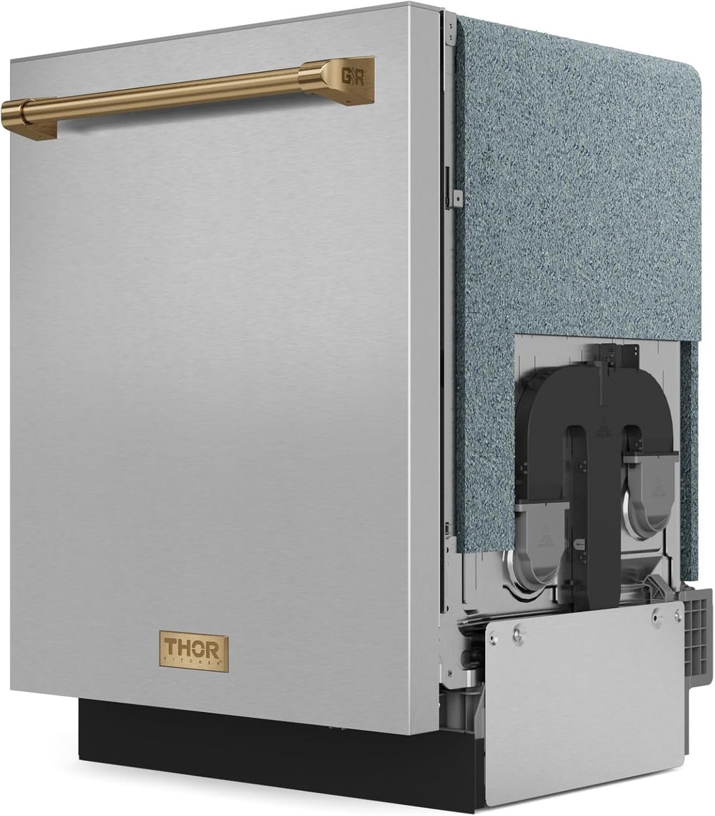 Gordon Ramsay by THOR Kitchen 24" Dishwasher | Stainless Steel/Bronze Luxury Built-In Dishwasher