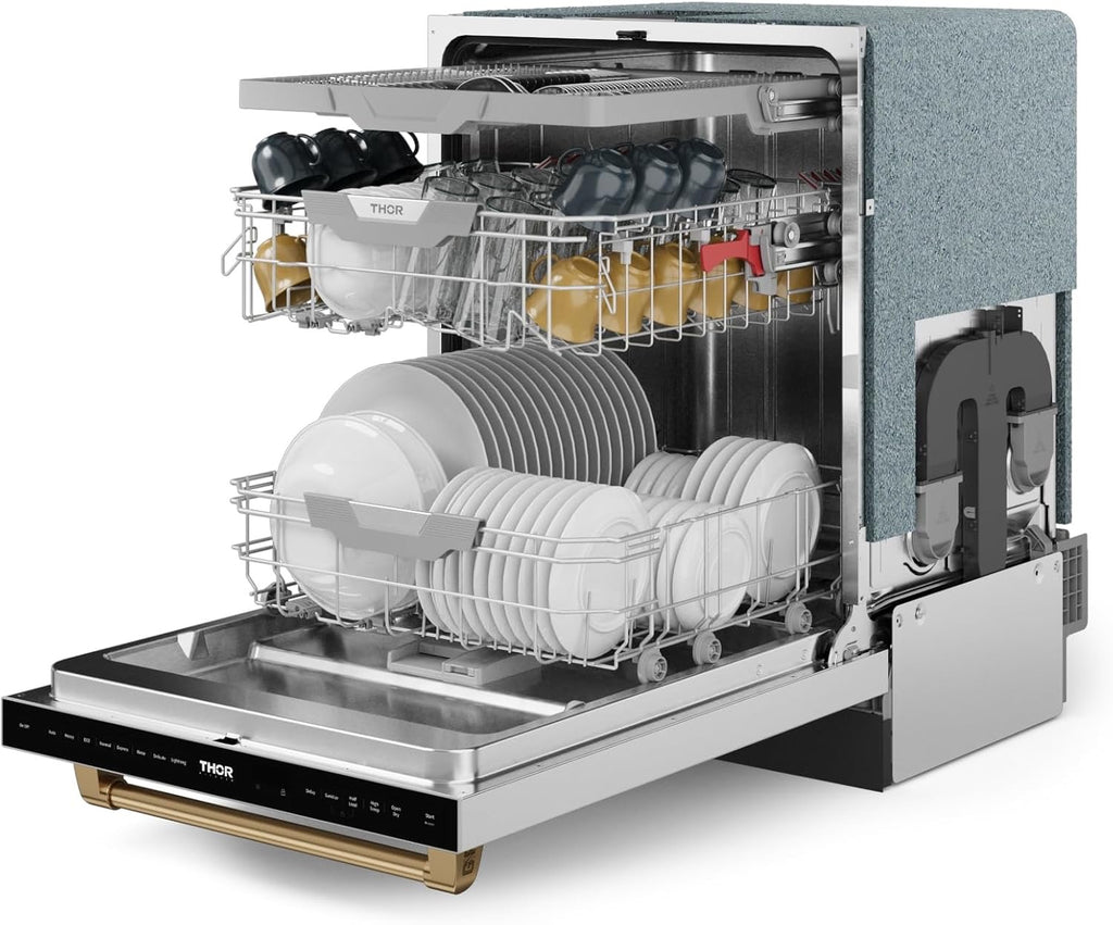 Gordon Ramsay by THOR Kitchen 24" Dishwasher | Stainless Steel/Bronze Luxury Built-In Dishwasher