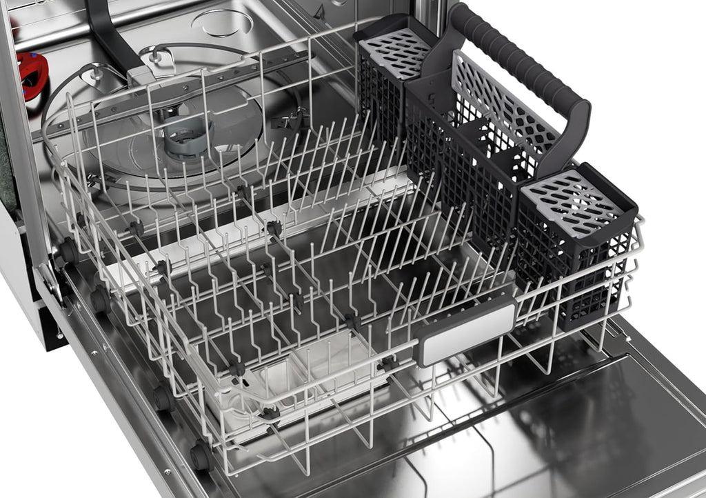 SHARP SDW6767HS Smart Dishwasher | Alexa Compatible with LED Interior & Adjustable Third Rack (Stainless Steel)