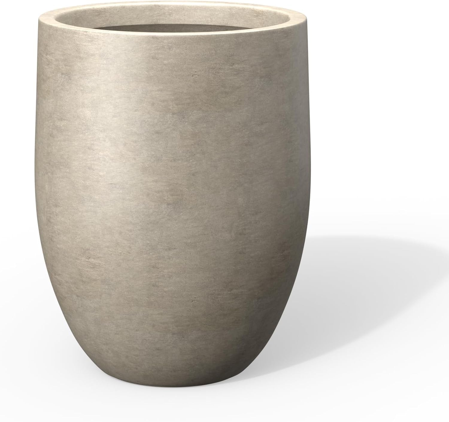 Kante Tall Concrete Planter 21.7" | Modern Weathered Concrete Indoor Outdoor Plant Pot