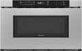 Sharp SMD2420MS 24-Inch Built-In Microwave Drawer | 1.2 Cu. Ft. Stainless Steel | Sensor Cook