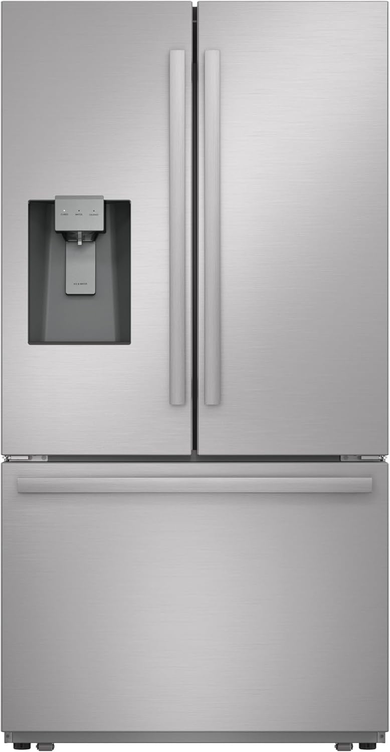 Sharp SJF2955KS 28.9 cu ft 3-Door French Door Refrigerator | Ice & Water Dispenser (Stainless Steel)