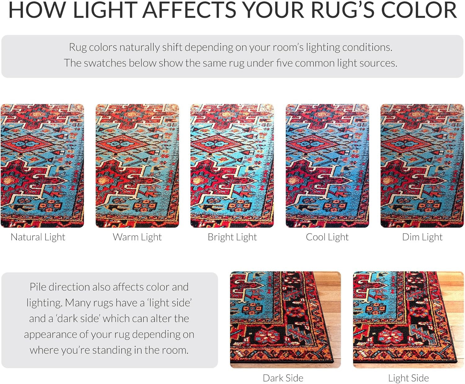 8x10 Persian Area Rug Red Blue | Vintage Hamadan Traditional Living Room Rug