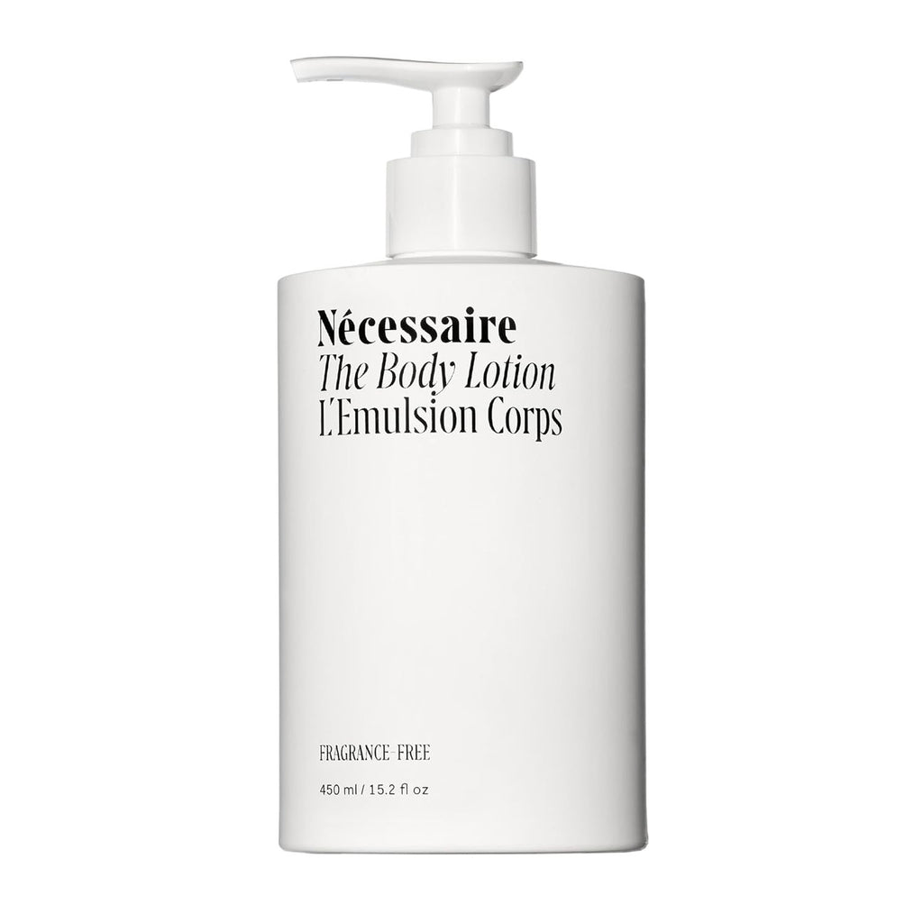 Nécessaire The Body Lotion 450mL | Fragrance-Free Multi-Peptide Firming Moisturizer with 2.5% Niacinamide