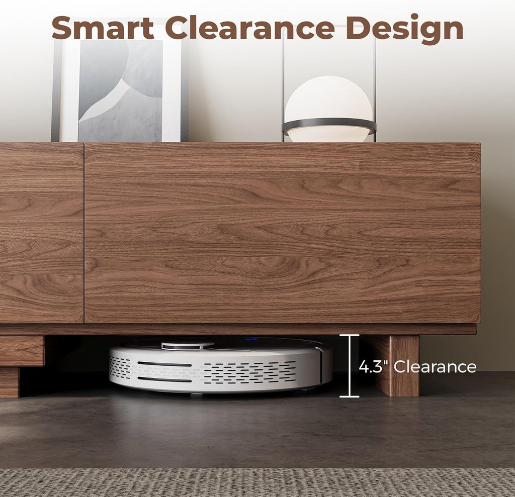 Extendable Walnut TV Stand 68.5”–98.4” | Modern Entertainment Console for 65–100” TVs with 3 Drawers
