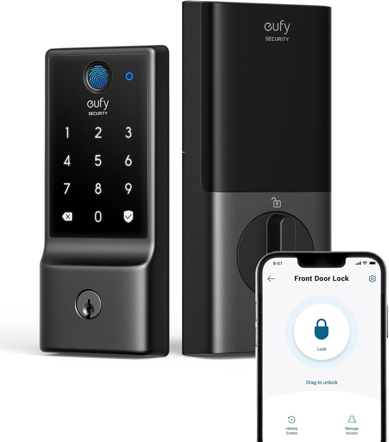 eufy Security Smart Lock C220 | Fingerprint Keyless Entry Wi-Fi Deadbolt with App Control