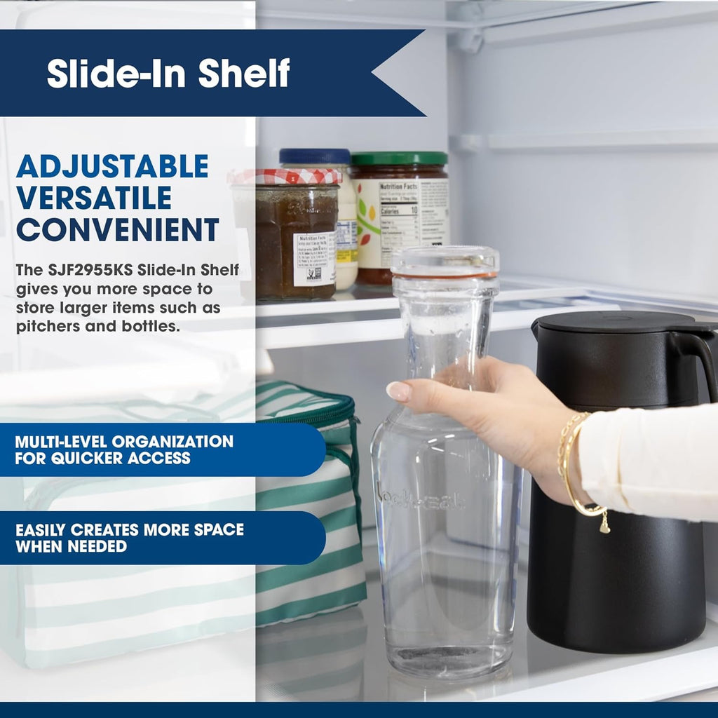 Sharp SJF2955KS 28.9 cu ft 3-Door French Door Refrigerator | Ice & Water Dispenser (Stainless Steel)