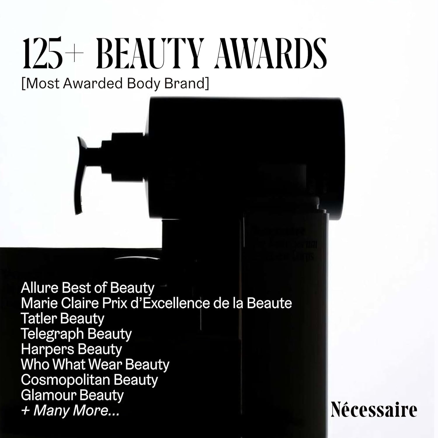 Nécessaire The Body Lotion 450mL | Fragrance-Free Multi-Peptide Firming Moisturizer with 2.5% Niacinamide