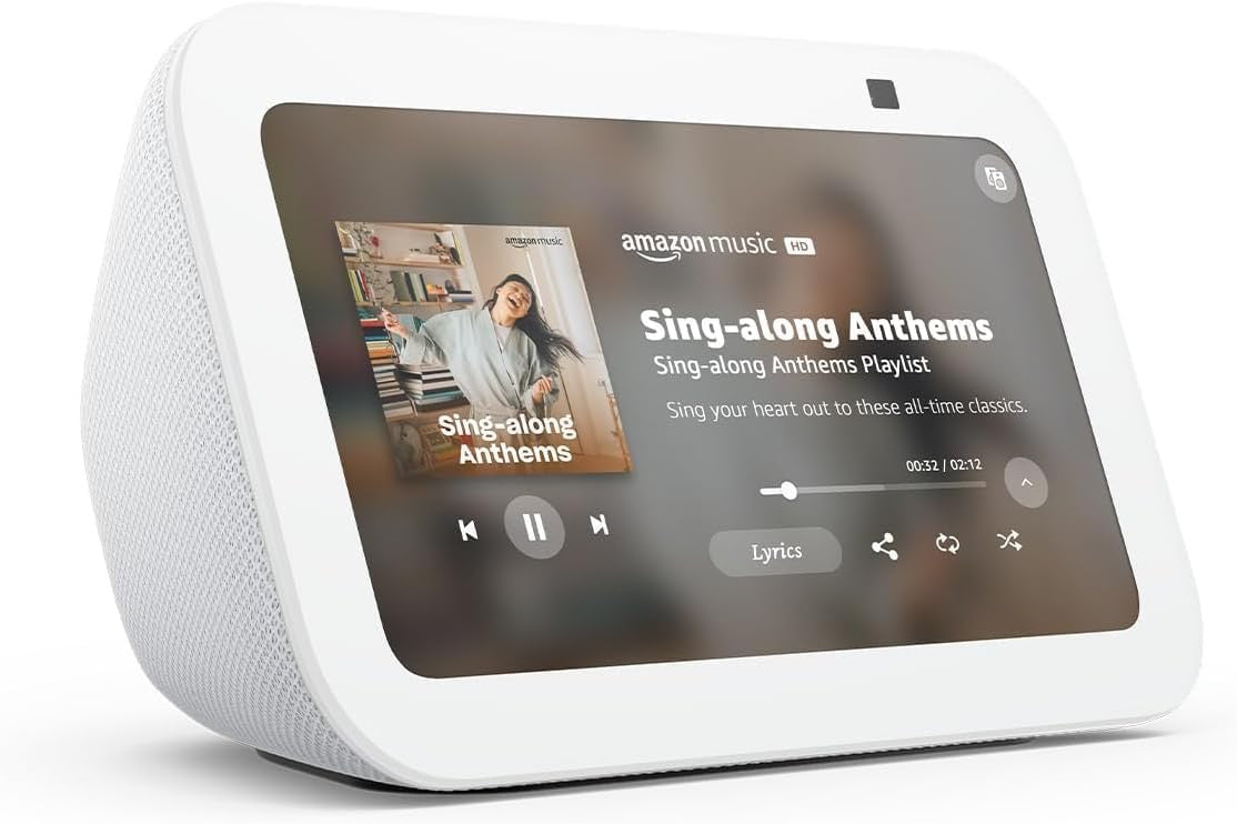 Amazon Echo Show 5 Smart Display | Alexa-Enabled 5" Smart Home Display (Glacier White)