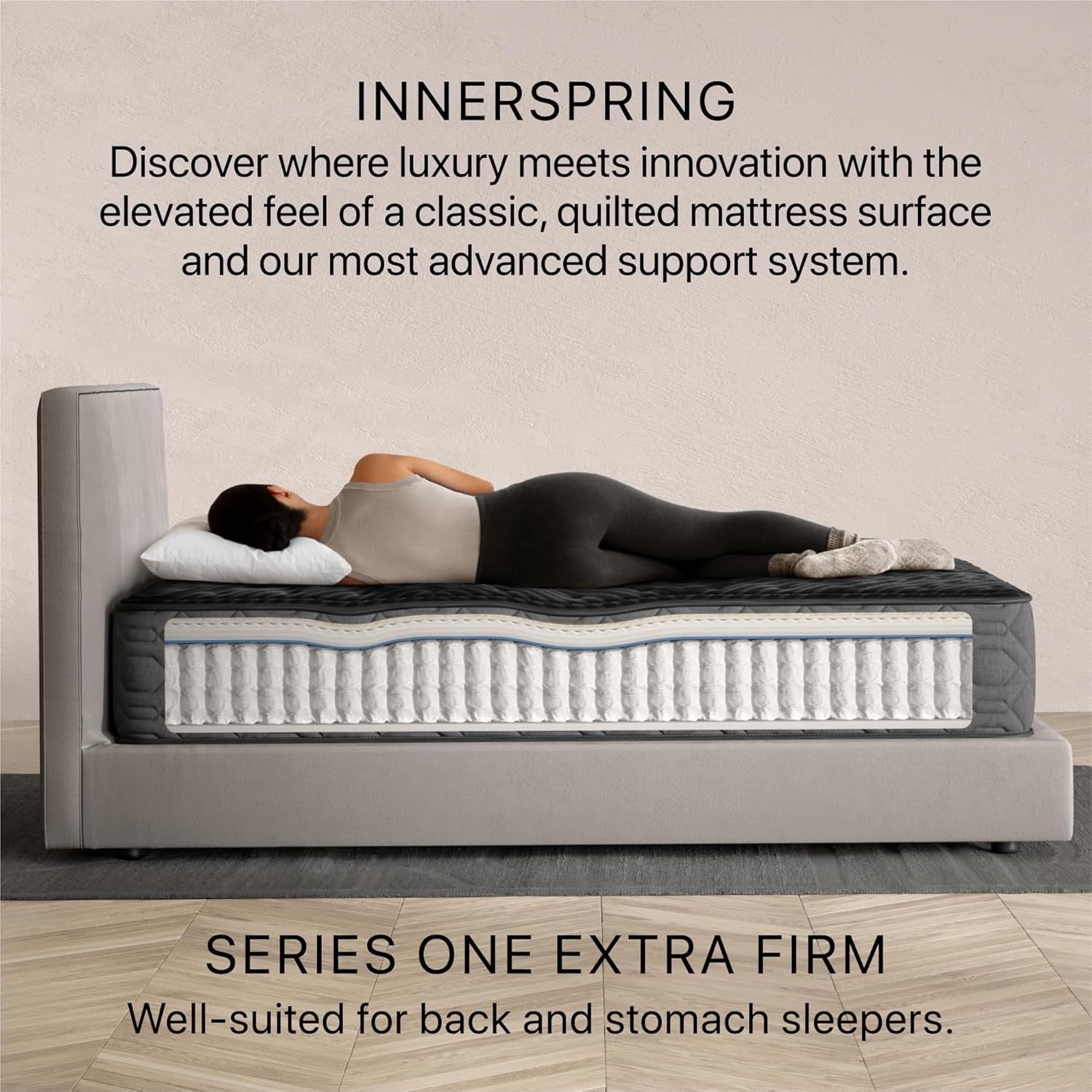 Beautyrest Black Series One 13.5” Extra Firm Queen Mattress | Cooling, Breathable Luxury Support