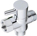 Solid Brass 3-Way Shower Diverter Valve G1/2 | Chrome Plated Bathroom Shower Flow Splitter